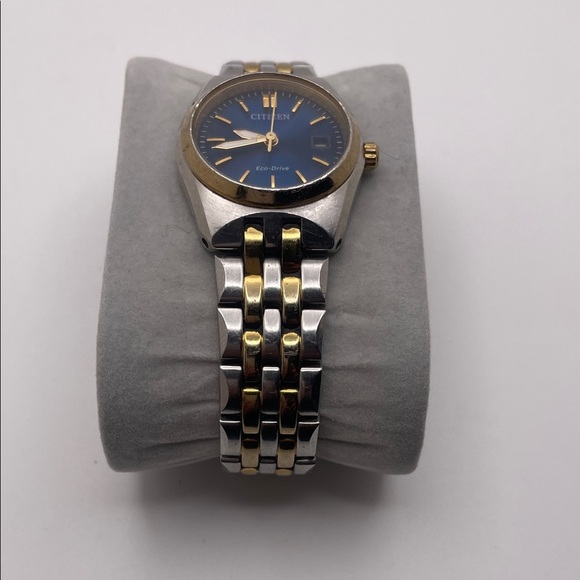 Citizen Eco-Drive Blue and Gold Watch